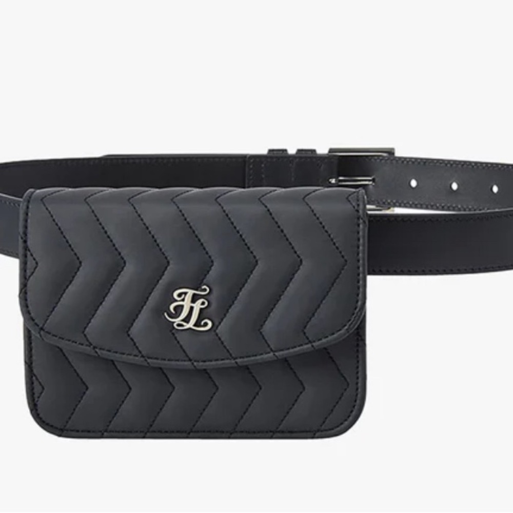 BRAND NEW Fair Liar Two Way Chain Strap & Belt Set Golf Fanny Pack - Black